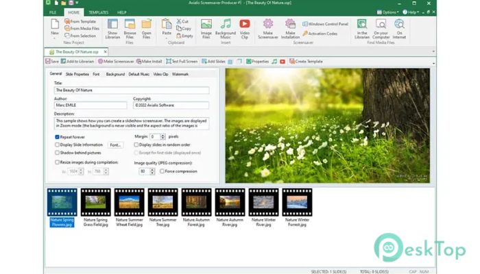 Télécharger Axialis Screensaver Producer Professional 4.4.1.0 Gratuitement Activé Complètement