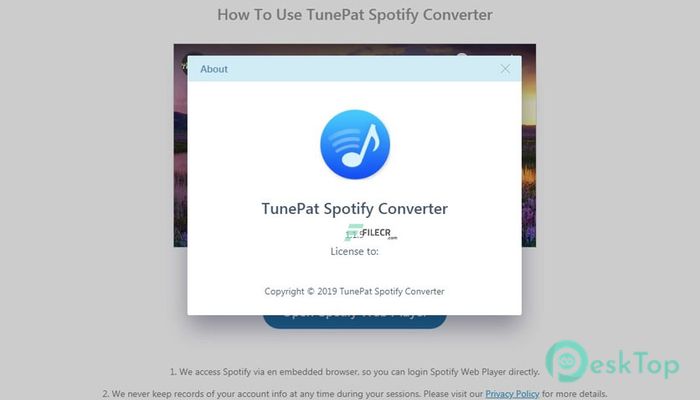 TunePat Spotify Music Converter 1.7.5 Tam Sürüm Aktif Edilmiş Ücretsiz İndir