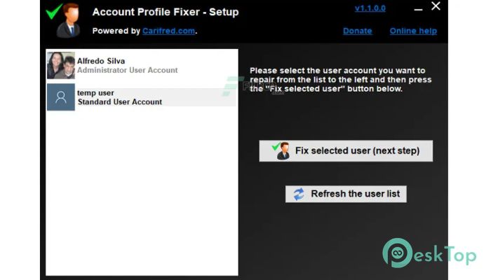 Download Account Profile Fixer 1.7.0.0 Free Full Activated
