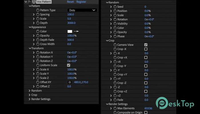 Descargar Aescripts VoxPattern  1.0 Completo Activado Gratis