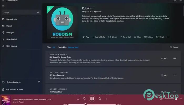 تحميل برنامج Grover Podcast  3.4.8.0 برابط مباشر