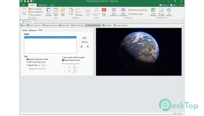 Axialis Screensaver Producer Professional 4.4.1.0 Tam Sürüm Aktif Edilmiş Ücretsiz İndir