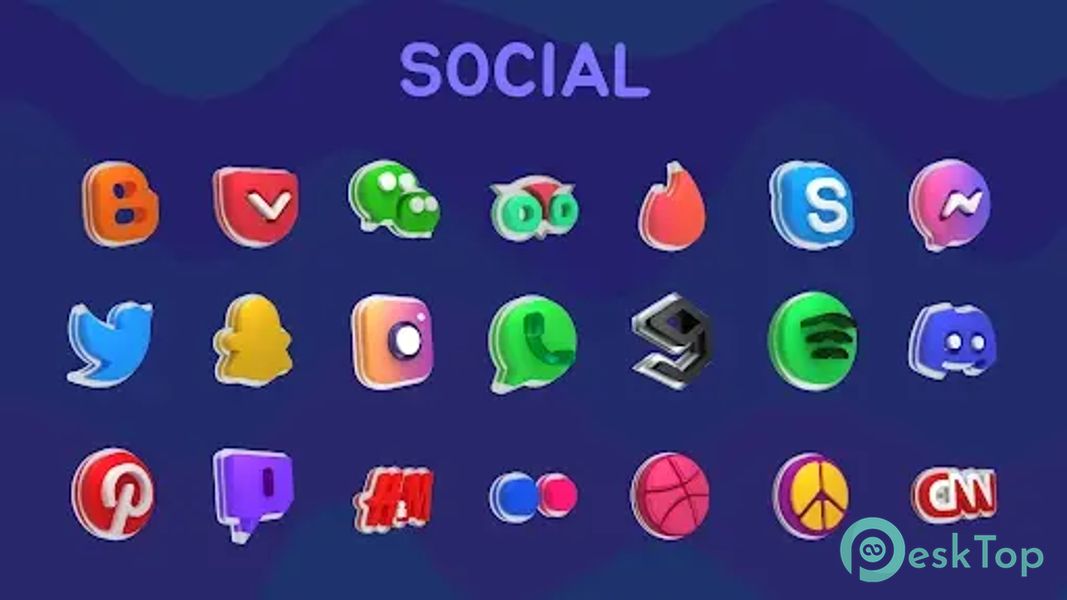 Glasstic 3D Icon Pack 12.0 APK MOD フル無料ダウンロード