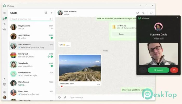 WhatsApp Beta for Windows 2.2622.100.0 Tam Sürüm Aktif Edilmiş Ücretsiz İndir