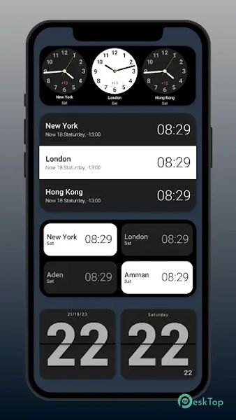 Flip Clock: World Clock 1.4.6.3 APK MOD Полная бесплатная загрузка
