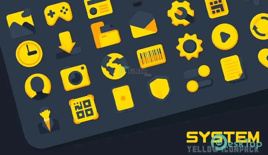 Atom Yellow IconPack 1.5 APK MOD Tam Ücretsiz İndir