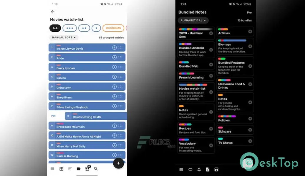 Bundled Notes - Lists, To-do 4.1.6-001 APK MOD Tam Ücretsiz İndir