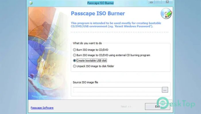 Скачать Passcape ISO Burner 2.3.2.330 полная версия активирована бесплатно