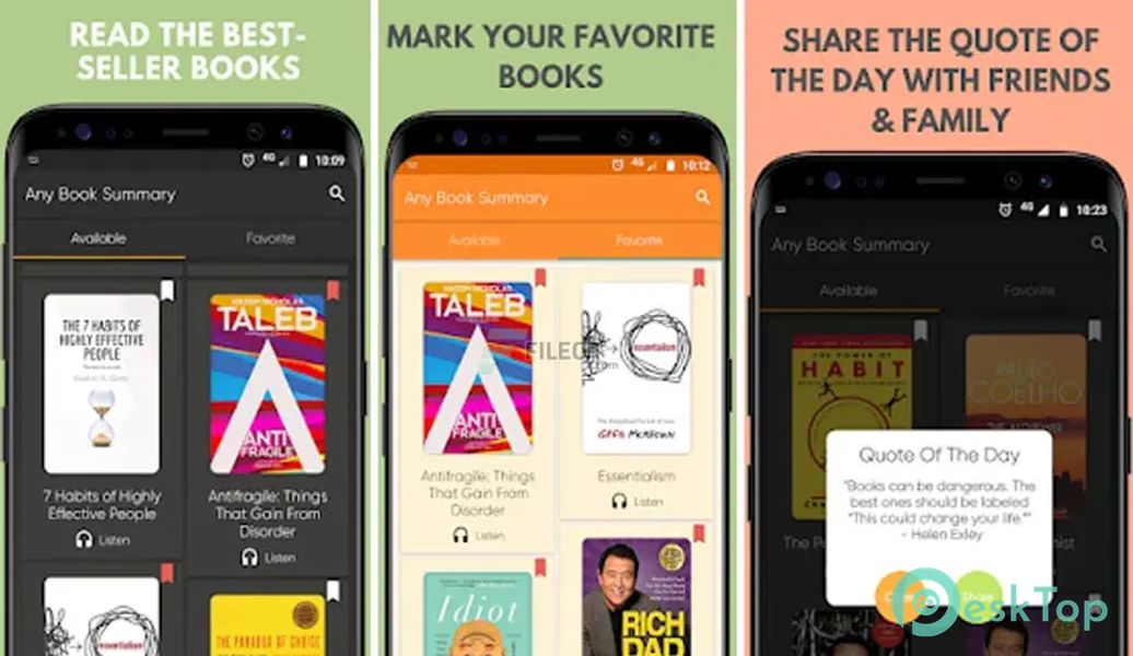 Any Book Summary: Fiction & Non-fiction 2021.5.16 APK MOD 完整免费下载