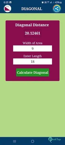 Diagonal Calculator 1.1.3 APK MOD Tam Ücretsiz İndir