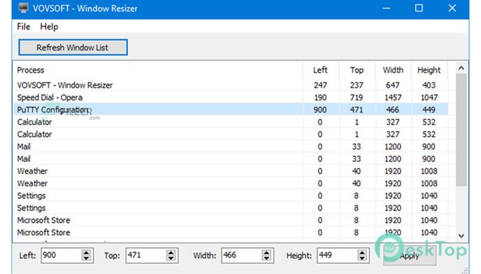Download Vovsoft Window Resizer 3.1 Free Full Activated