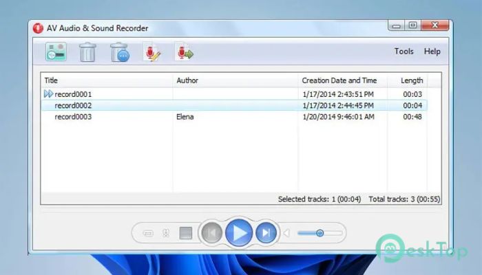 تحميل برنامج AVSOFT AV Audio - Sound Recorder 1.0 برابط مباشر