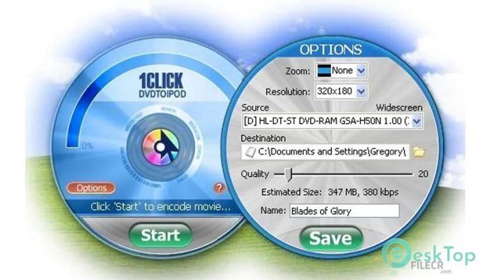  تحميل برنامج 1CLICK DVDTOIPOD 3.2.2.1 برابط مباشر