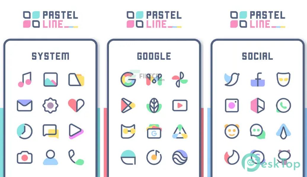 PastelLine IconPack 2.4 APK MOD Полная бесплатная загрузка