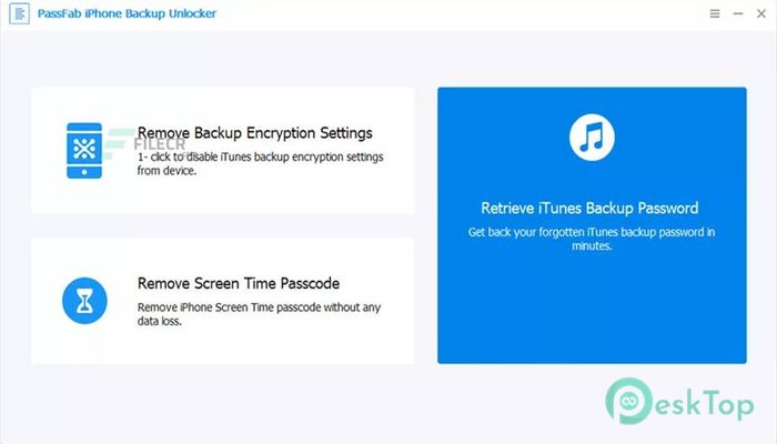 PassFab iPhone Backup Unlocker 5.2.23.6 Tam Sürüm Aktif Edilmiş Ücretsiz İndir