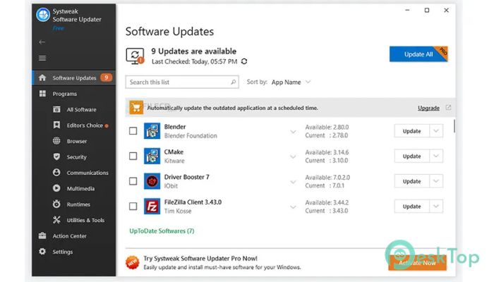 تحميل برنامج Systweak Software Updater Pro 1.0.0.19957 برابط مباشر