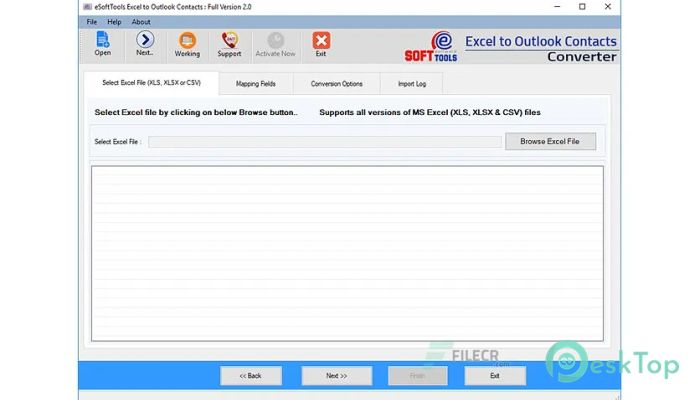 Télécharger eSoftTools Excel to vCard Converter  3.0 Gratuitement Activé Complètement