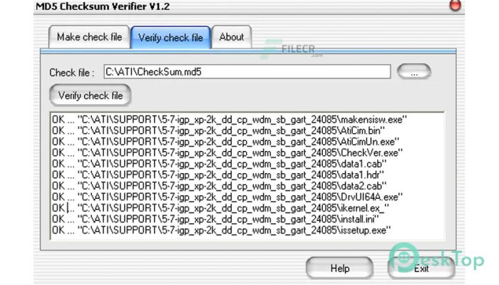 تحميل برنامج MD5 Checksum Verifier 6.2 برابط مباشر