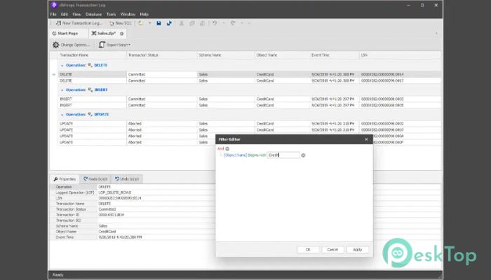 Download dbForge Transaction Log  2.1.85 Free Full Activated