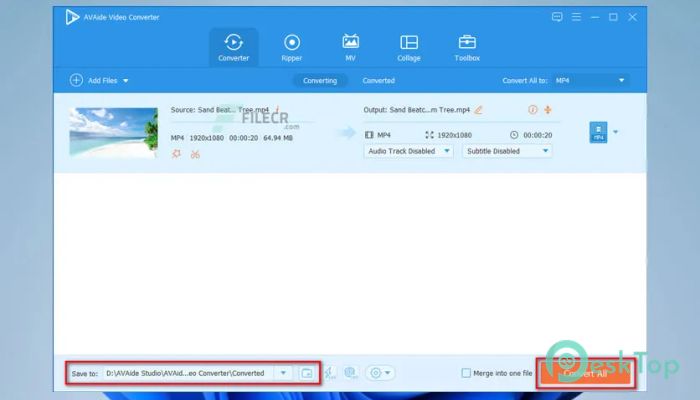 Скачать AVAide Video Converter  1.2.18 полная версия активирована бесплатно