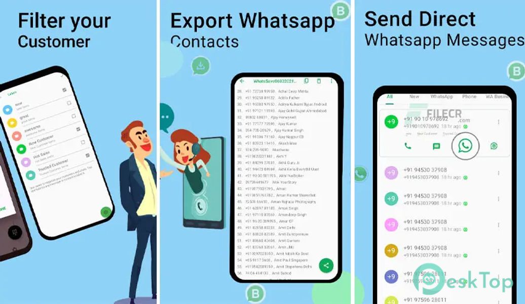WhatsSave: Auto Save Number, Export WhatsApp Cont v1.16 APK MOD تحميل مجاني كامل