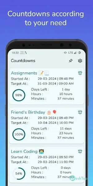 Countdown Widget Reminder App 1.0.1 APK MOD フル無料ダウンロード