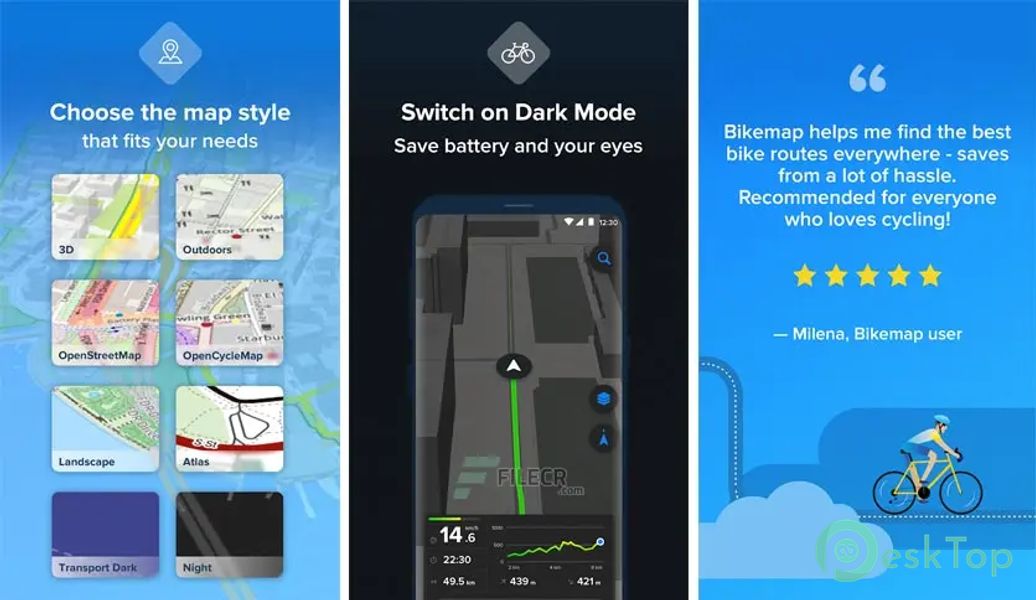 Bikemap - Cycling Tracker & Map v19.1.1 APK MOD Полная бесплатная загрузка