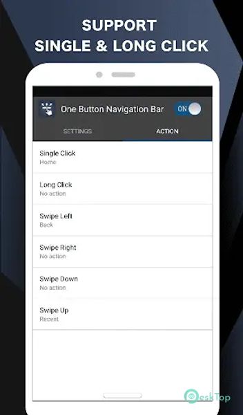 One Button Navigation Bar 2.0.8 APK MOD Unlocked (Full) Free Download