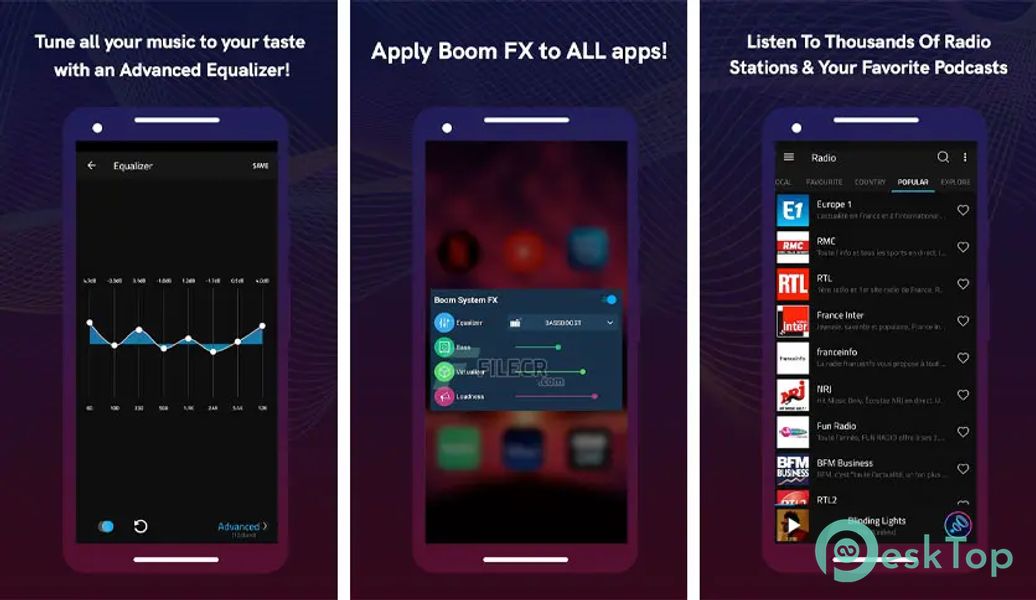 Boom - Bass Booster & Equalizer 2.8.3 APK MOD Descarga gratuita completa