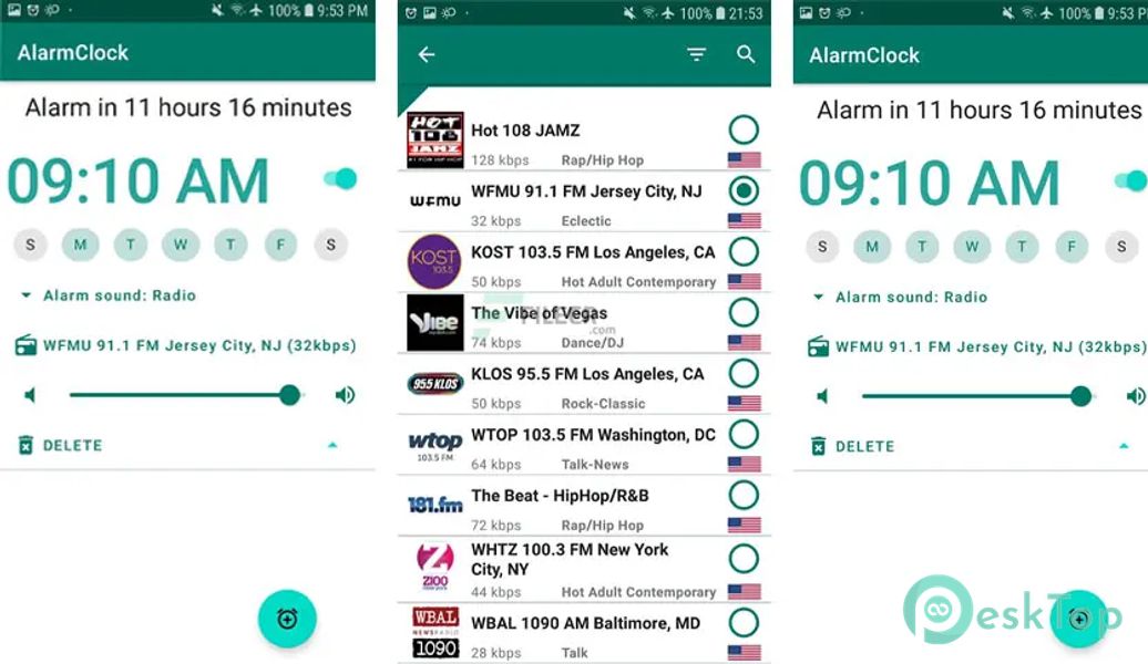 Radio Alarm Clock PRO v4.0 APK MOD تحميل مجاني كامل