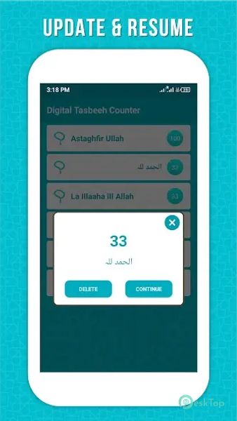 Digital Tasbeeh Counter 1.3 APK MOD تحميل مجاني كامل