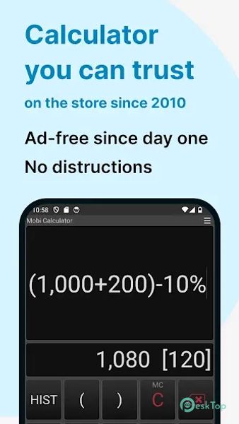 Calculator MobiCalc PRO 1.5.5 APK MOD Tam Ücretsiz İndir
