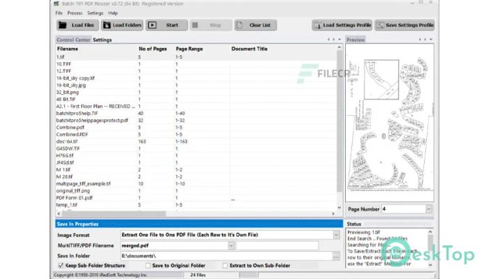 Download IRedSoft Batch TIFF PDF Resizer  4.19 Free Full Activated