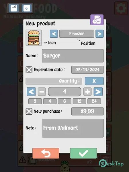 Your Food - No Waste Inventory