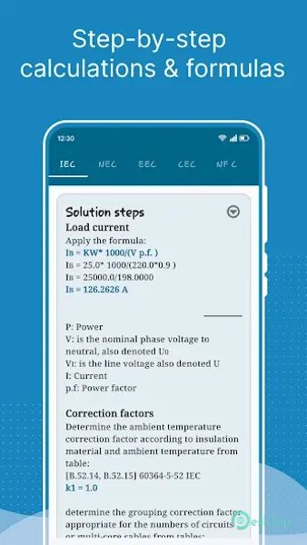 Electrical Power Calculator 3.2.10 APK MOD Tam Ücretsiz İndir