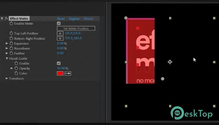 下载 Aescripts Effect Matte  1.4.0 免费完整激活版