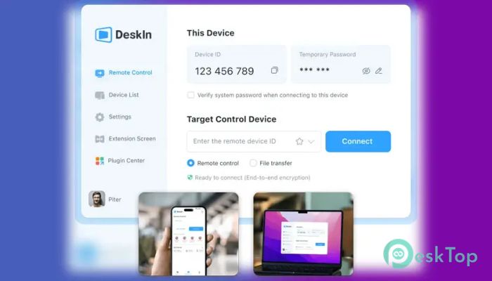 Télécharger DeskIn Remote Desktop 1.0 Gratuitement Activé Complètement