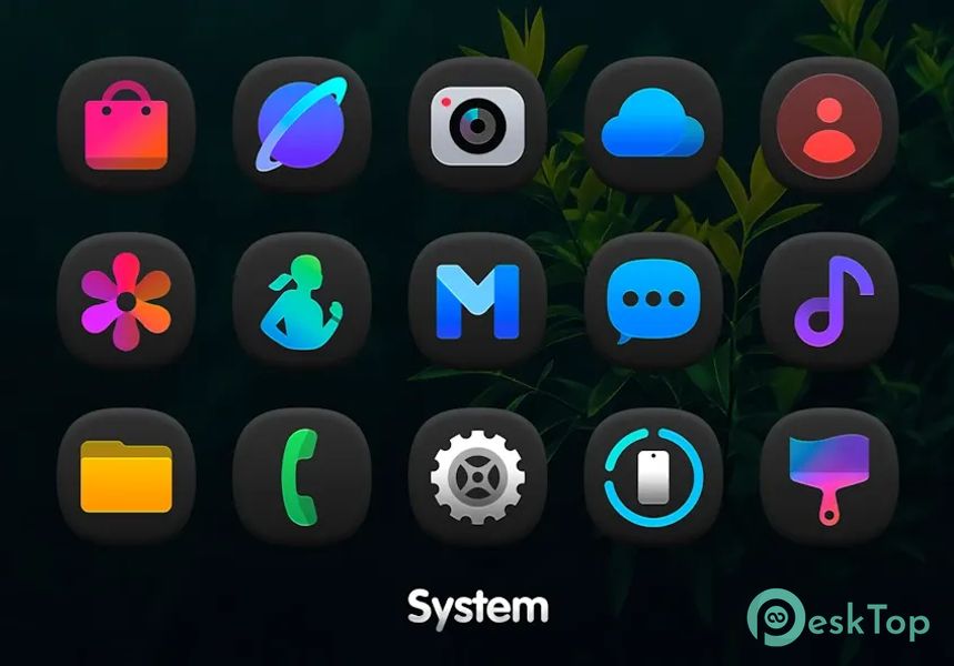 OneDark 3D - Icon Pack 1.2.1 APK MOD मुफ्त पूर्ण डाउनलोड