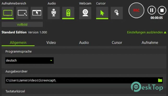 تحميل برنامج ASCOMP Screencapt Professional 1.000 برابط مباشر