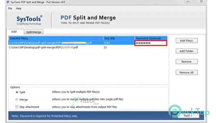 Télécharger SysTools PDF Split & Merge 5.0 Gratuitement Activé Complètement