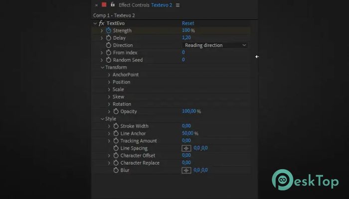 下载 Aescripts - TextEvo 2 v2.0.0 免费完整激活版