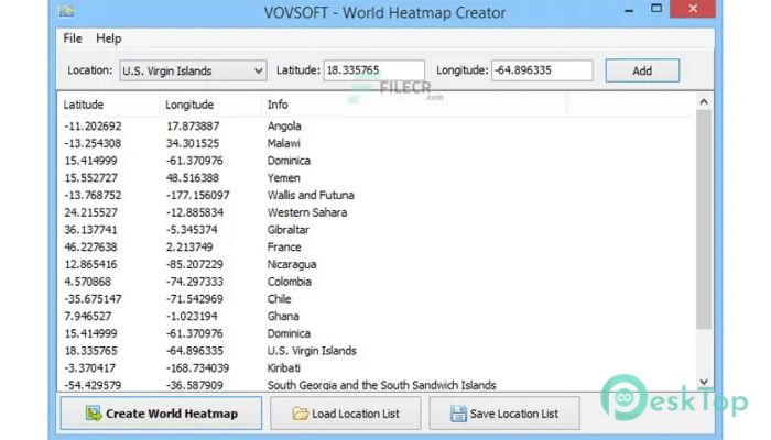 تحميل برنامج VovSoft World Heatmap Creator  1.7 برابط مباشر