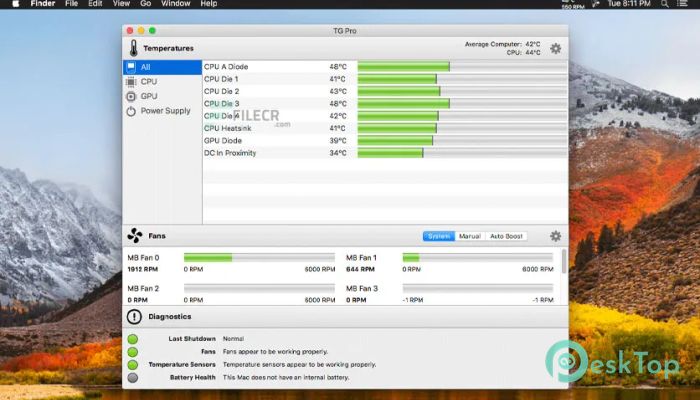 TG Pro (Temperature Gauge Pro) 2.78 Mac İçin Ücretsiz İndir