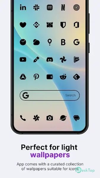 Lena Black - Glyph Icon Pack 2.0.0 APK MOD Unlocked (Full) Free Download