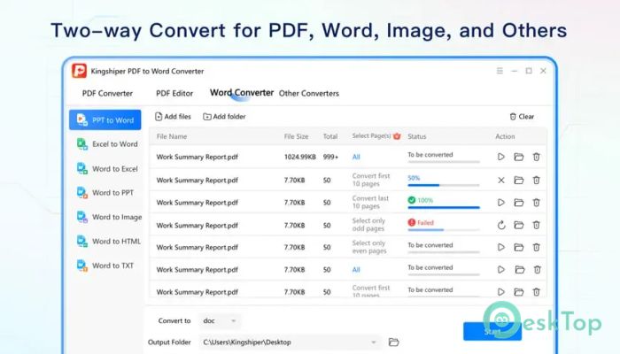 Kingshiper PDF to Word Converter