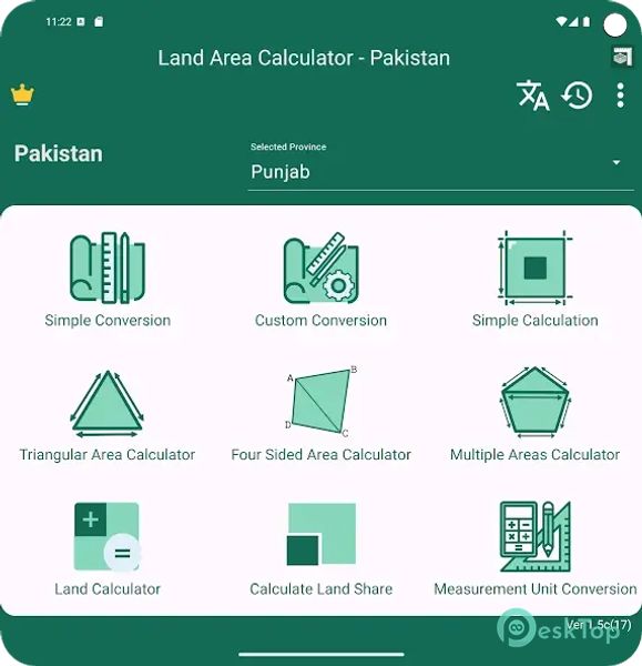 Land Area Calculator-Pakistan 1.5 APK MOD Tam Ücretsiz İndir