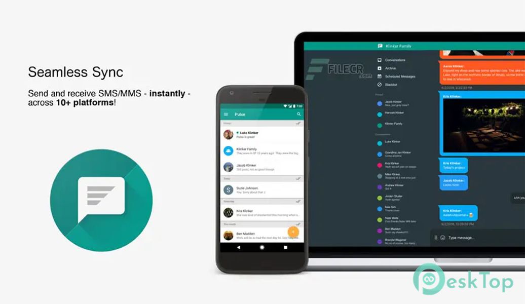 Pulse SMS (Phone/Tablet/Web) 6.2.3.2996 APK MOD Unlocked (Full) Free Download