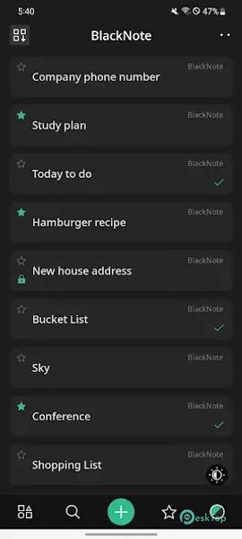 BlackNote: Dark Notes, Notepad
