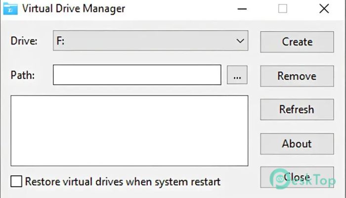 تحميل برنامج Linasoft Virtual Drive Manager 1.1 برابط مباشر