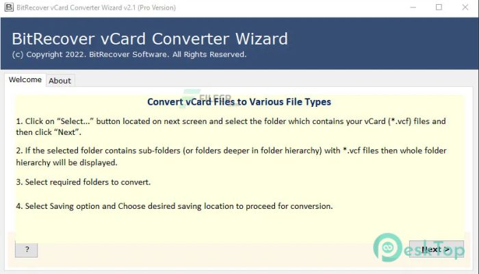  تحميل برنامج BitRecover vCard Converter Wizard  2.1 برابط مباشر